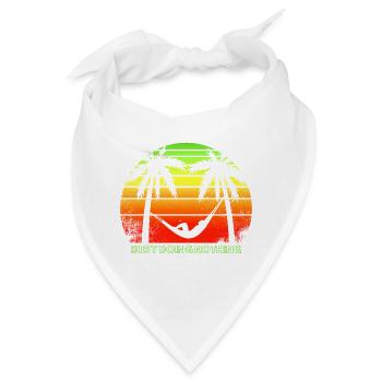 Onda Tropische entspannende Silhouette - Bandana - Weiß - Vorne