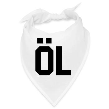Feuriges Straßenschild-Design für das Verlangen nach Bier - Bandana - Weiß - Vorne