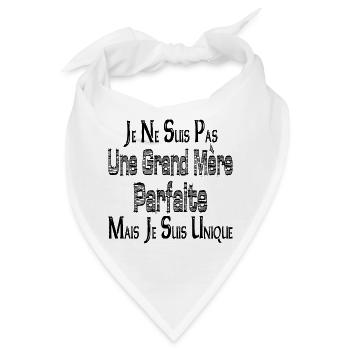 Keine perfekte Großmutter, aber ich bin einzigartig - Bandana - Weiß - Vorne