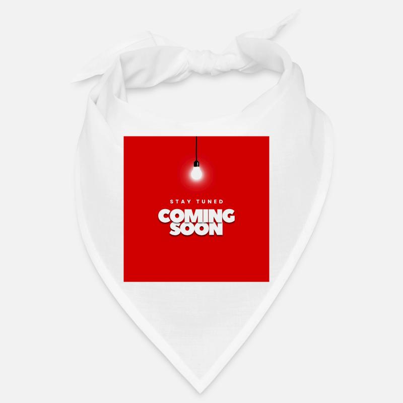 Fettes rotes Design mit Warteansage Bandana