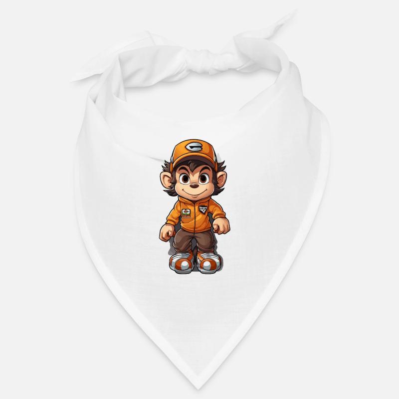 Monkey Skateboard Deck Bandana