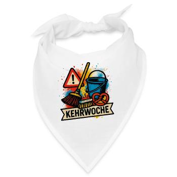 Kehrwoche Typisch Schwäbisch - Bandana - Weiß - Vorne