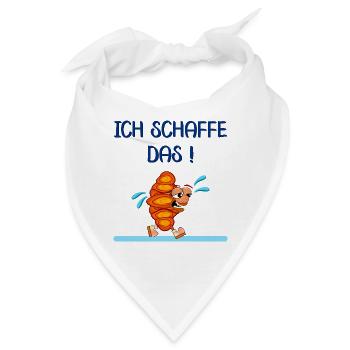 LAUF MOTIVATION JOGGEN FRANZBRÖTCHEN - Bandana - Weiß - Vorne