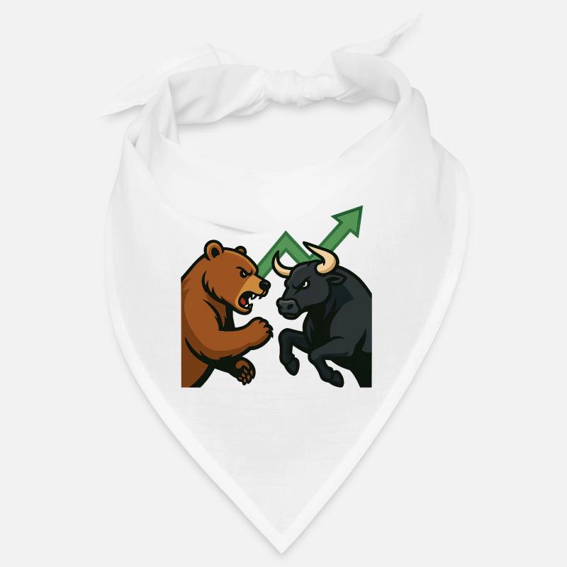 Bears and Bulls Fight Chart Bandana