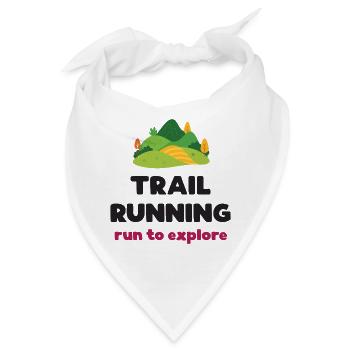 Trailrunning – Laufen, um die Welt zu erkunden - Bandana - Weiß - Vorne
