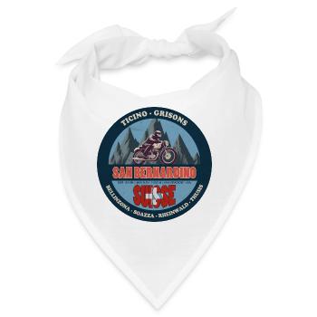 San Bernardino Pass, Tessin, Graubünden, Schweiz - Bandana - Weiß - Vorne