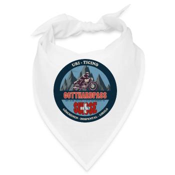 Gotthardpass, Uri, Tessin, Schweiz, Schweiz - Bandana - Weiß - Vorne