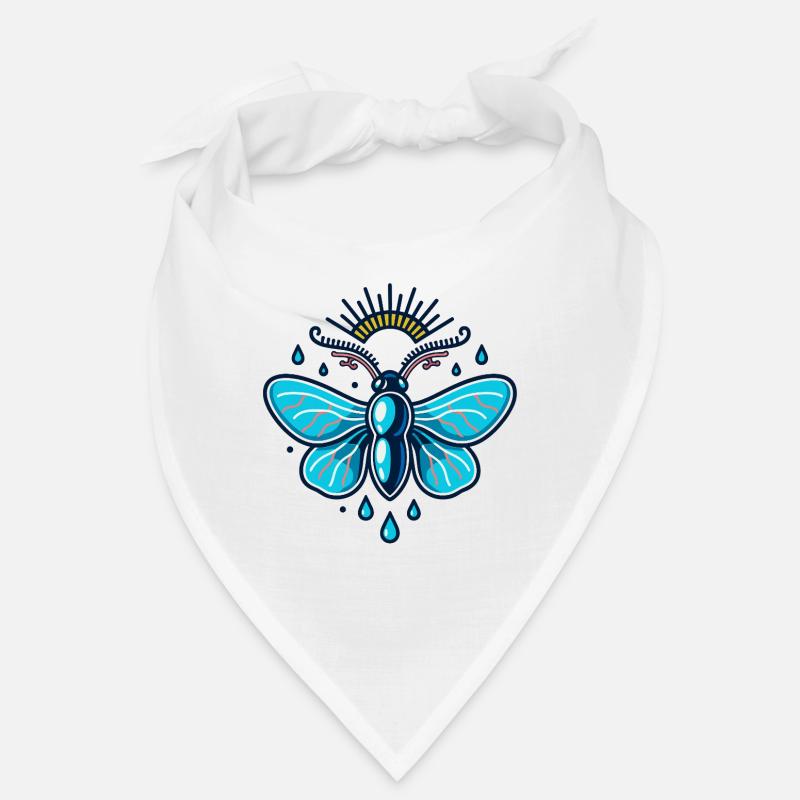 Papillon de nuit luisant avec lueur céleste Bandana