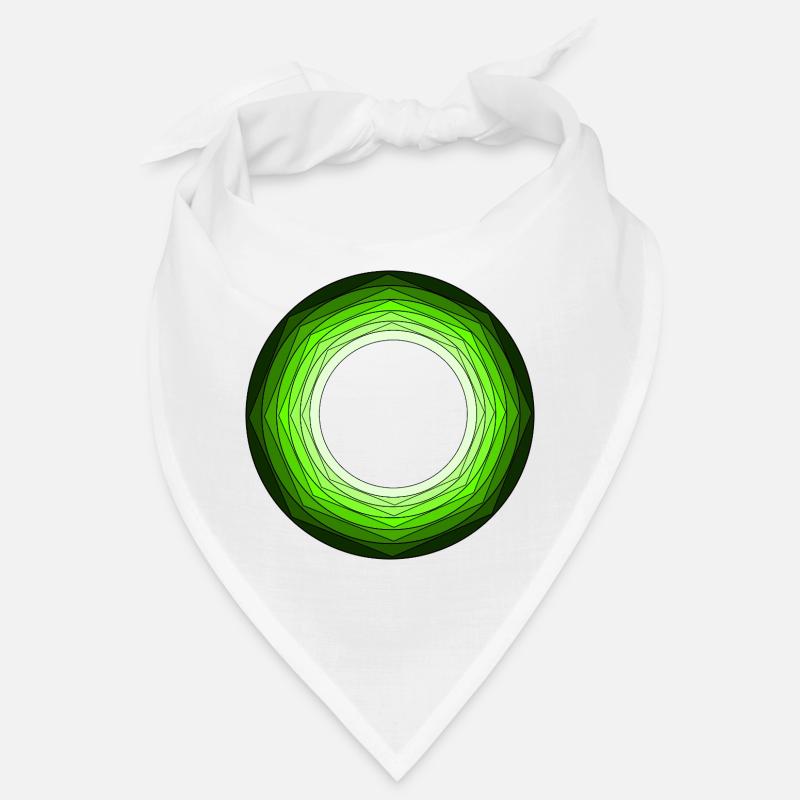 Vivid Green circles Bandana