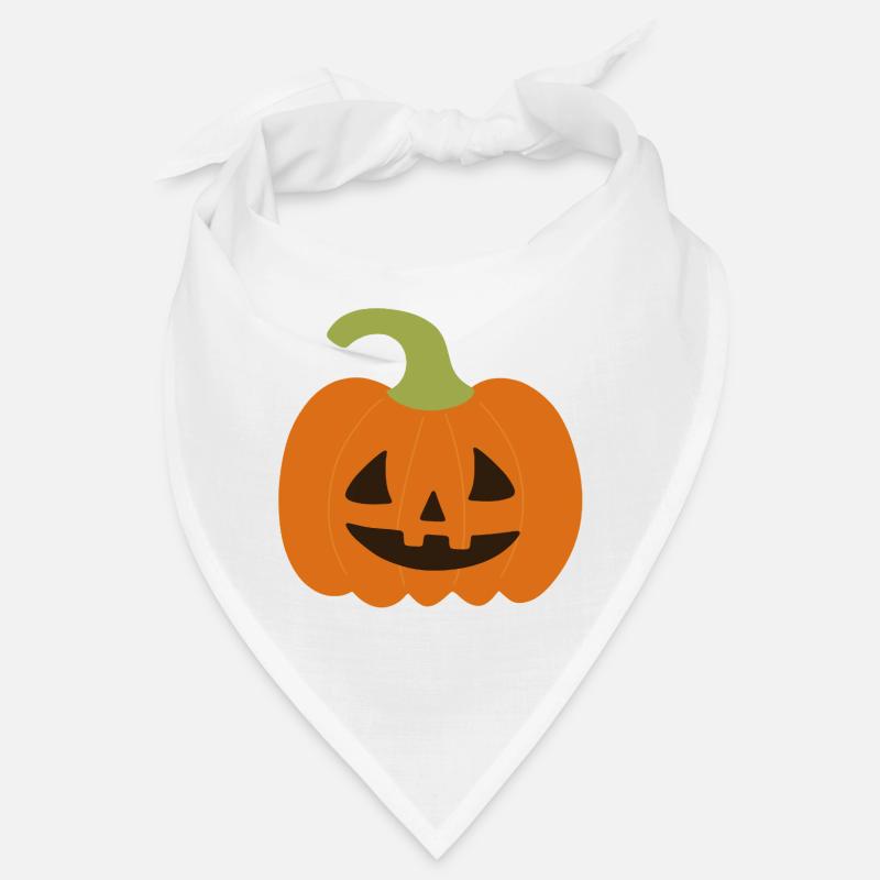 Whimsical Jack-O'-Lantern Pumpkin Design Bandana