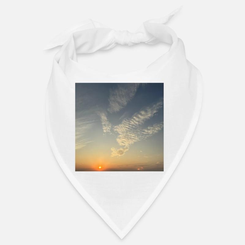 Ciel du soir avec mer de nuages Bandana