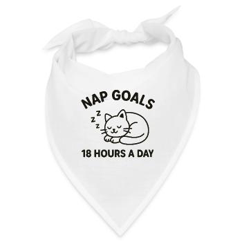 Nap Goals - Bandana - Weiß - Vorne