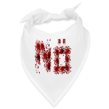 HALLOWEEN BLUTFLECKEN BLUT NEIN - Bandana - Weiß - Vorne