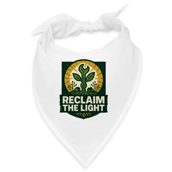 Reclaim the Light – Solarpunk - Bandana - Weiß - Vorne