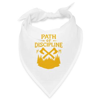 Weg der Disziplin Motivational Design - Bandana - Weiß - Vorne