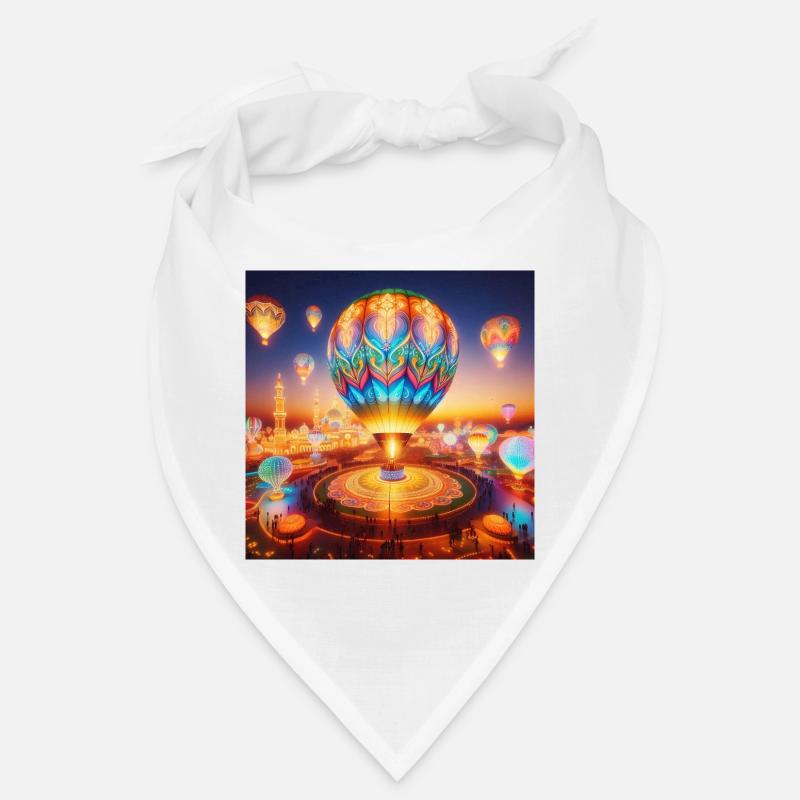 Ätherischer lumineszierender Heißluftballon Bandana