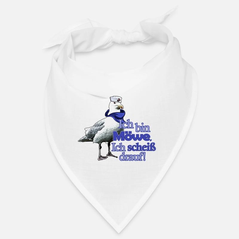Lustige Möwe mit Spruch - Scheiß drauf! Bandana