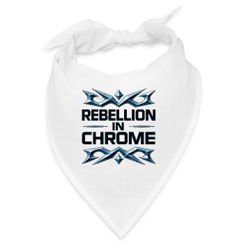 Rebellion in Chrome - Bandana - Weiß - Vorne