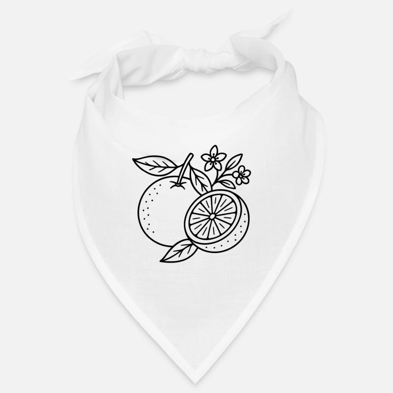 Oranges à fleurs Bandana