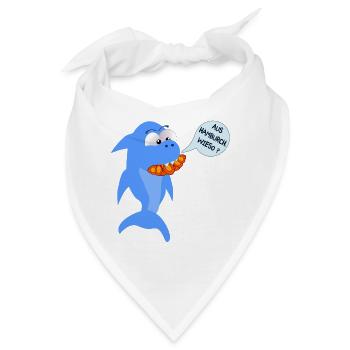 Hai Hamburg Franzbrötchen - Bandana - Weiß - Vorne