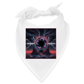 Cosmic Rift Dreamscape Design - Bandana - Weiß - Vorne