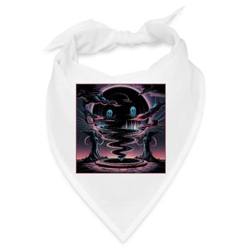 Kosmischer Abgrund Horror Illustration - Bandana - Weiß - Vorne