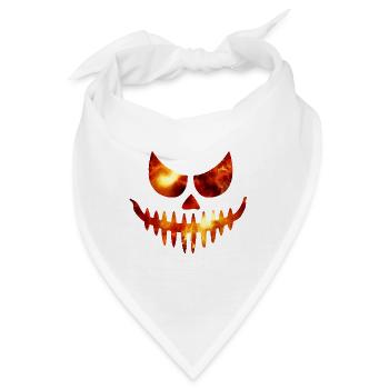Flame Pumpkin – Brenne, wenn du kannst - Bandana - Weiß - Vorne