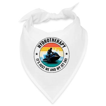 Vintage Jetski Therapie Ozean See - Bandana - Weiß - Vorne