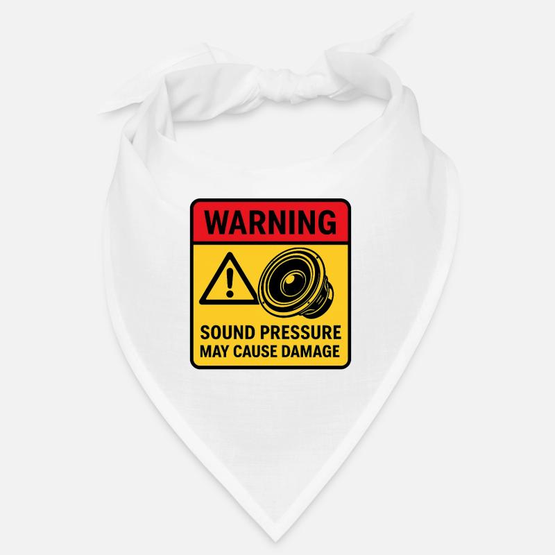 Audio Playback Warning - Bandana - white
