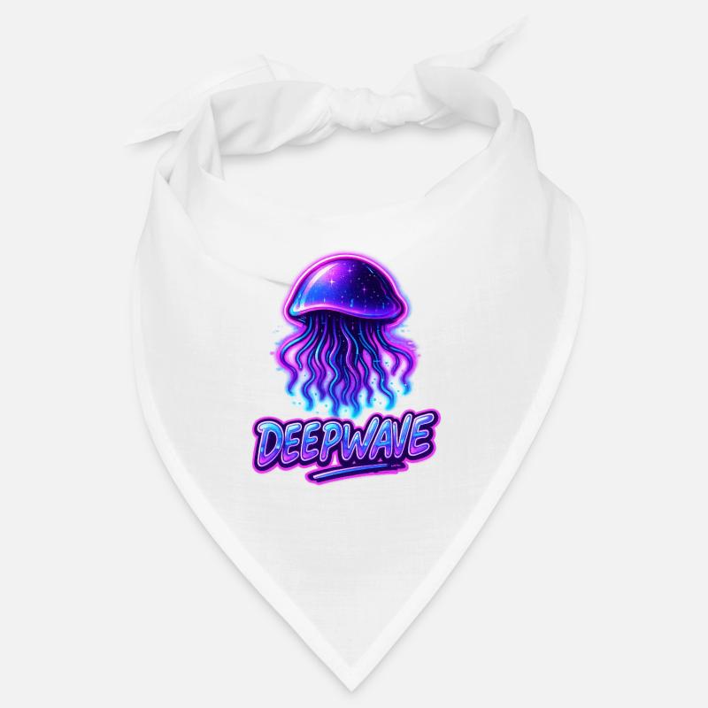 Neon Jellyfish Deepwave Design Bandana