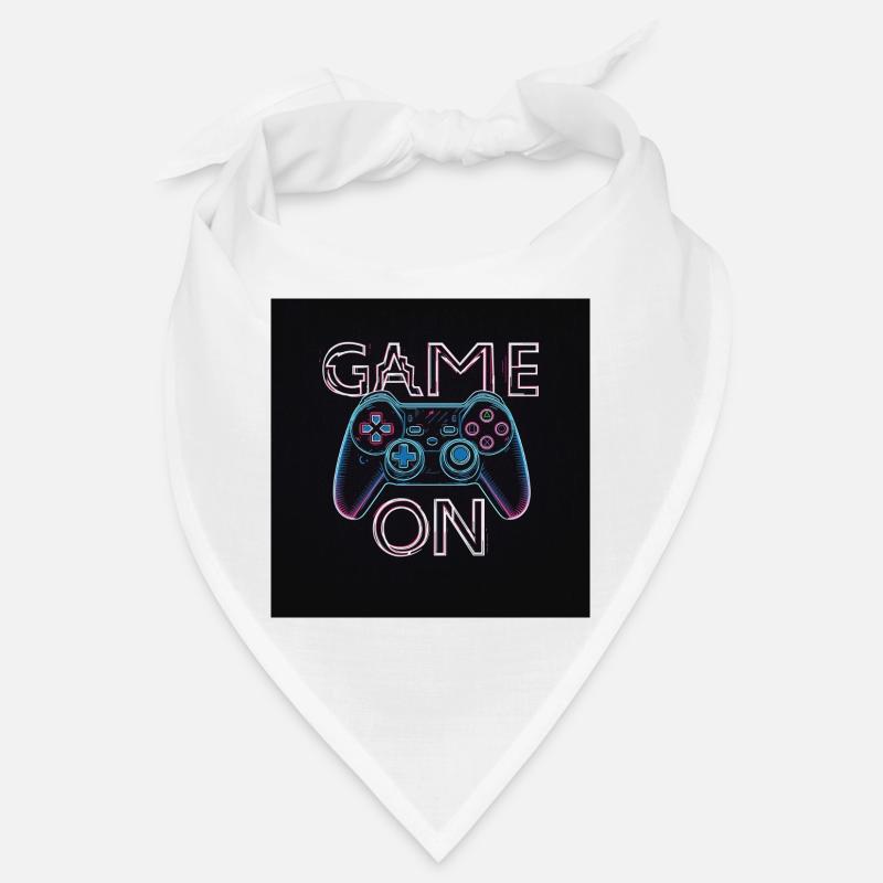 Conception de manette de jeu néon - Bandana - blanc