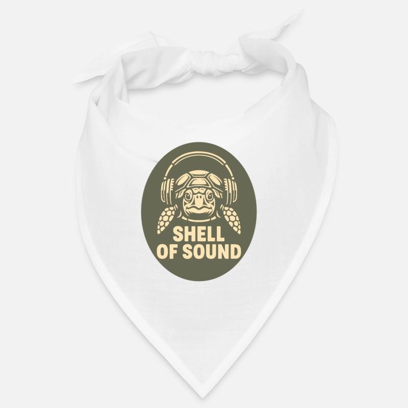 Turtle with headphones Bandana