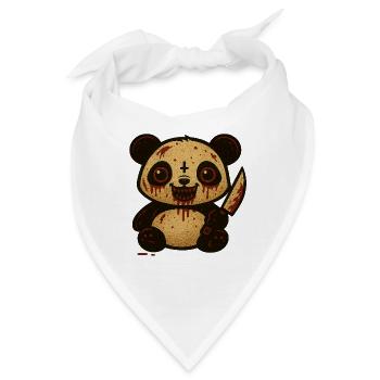 Bloody Darling Halloween Panda - Bandana - Weiß - Vorne