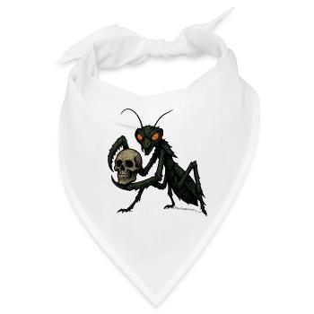 Gottesanbeterin - Bandana - Weiß - Vorne