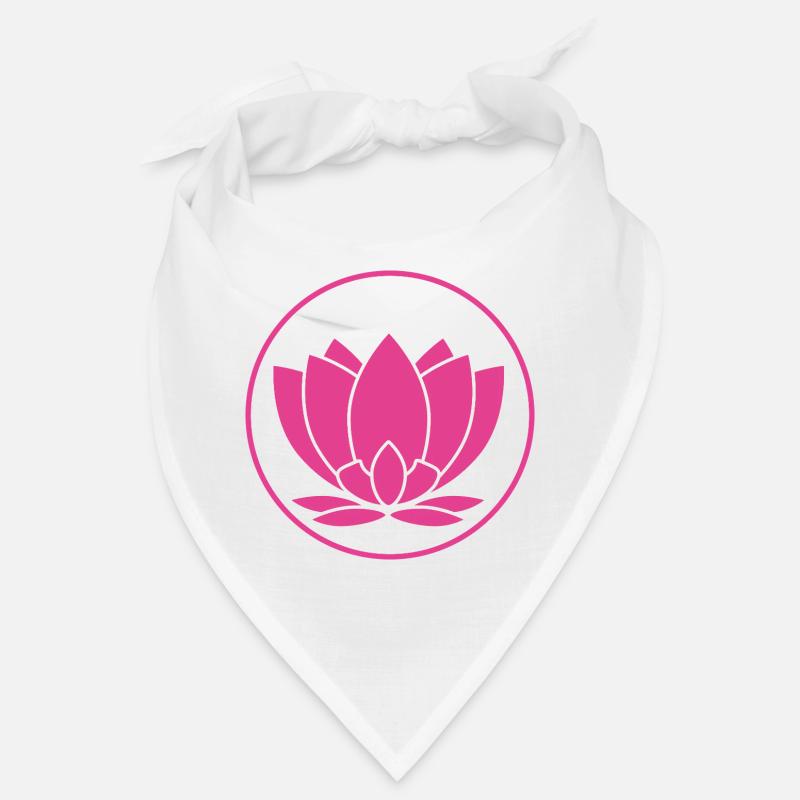 Fleur de lotus design rose Bandana