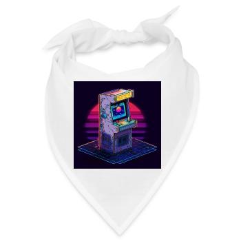 Arcade Dreams – Zurück in die 80er - Bandana - Weiß - Vorne
