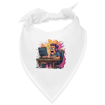 Gaming Rage Explosion – Zocker im Rage Mode - Bandana - Weiß - Vorne