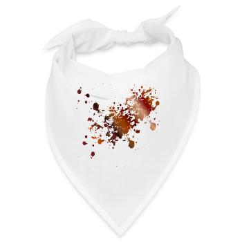 KAFFEE FLECKEN - Bandana - Weiß - Vorne