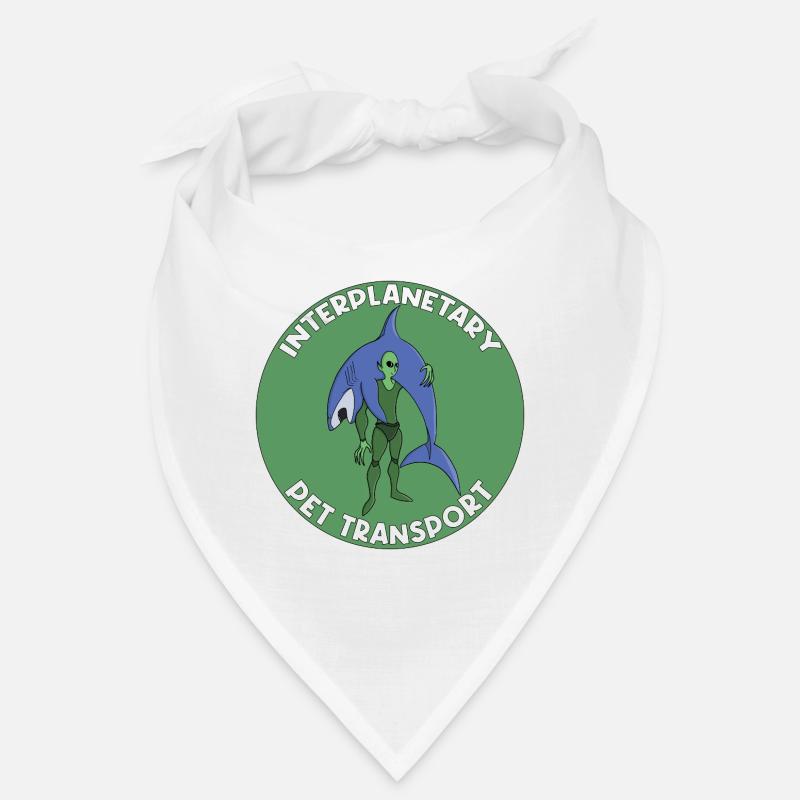 Interplanetary Pet Transport Badge Shark Bandana