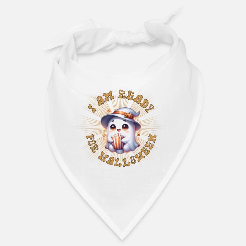 Cute ghost witch charm in Halloween style Bandana