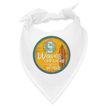 Surf-Wellen Offshore Design - Bandana - Weiß - Vorne