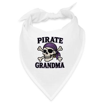 Pirate Grandma - Bandana - Weiß - Vorne