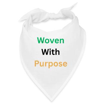 Gewebte Zweck-Inspirationsgrafik - Bandana - Weiß - Vorne