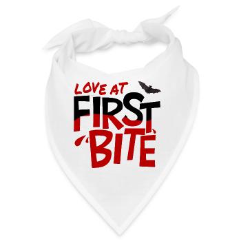 Liebe auf den ersten Biss - Bandana - Weiß - Vorne