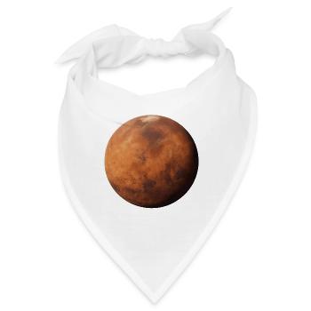 Mars - Planet Mars  - Bandana - Weiß - Vorne
