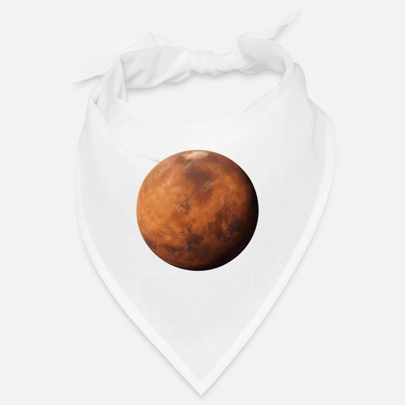 Mars - Planet Mars - Bandana - Weiß