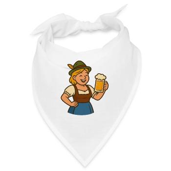 Bayerische Bierfest - Bandana - Weiß - Vorne