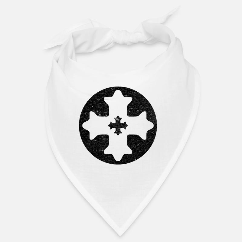 Eastern Coptic cross in black circle Bandana