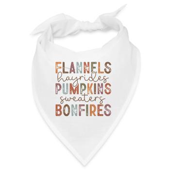 Herbstfest-Motto für Kaffeeliebhaber - Bandana - Weiß - Vorne