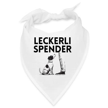 Leckerli-Spender - Bandana - Weiß - Vorne